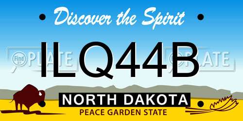 ILQ44B North Dakota License Plate