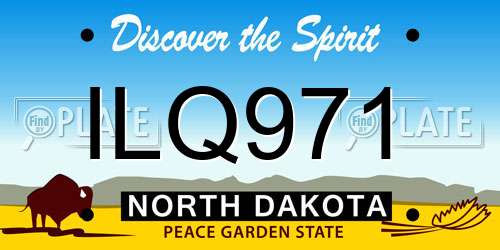 ILQ971 North Dakota License Plate