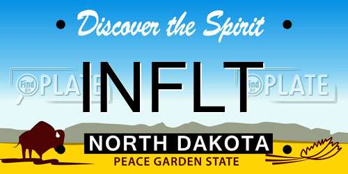 INFLT North Dakota License Plate