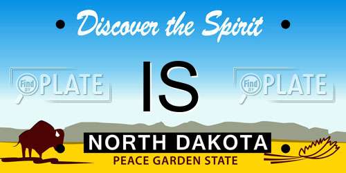 IS North Dakota License Plate