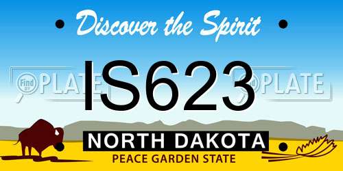 IS623 North Dakota License Plate