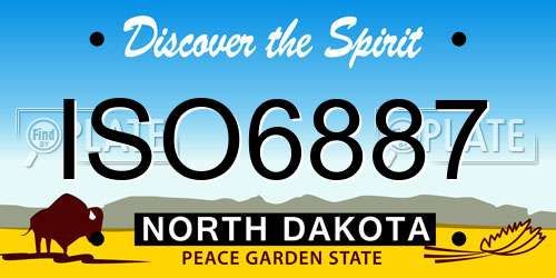 ISO6887 North Dakota License Plate