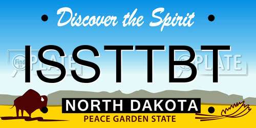 ISSTTBT North Dakota License Plate