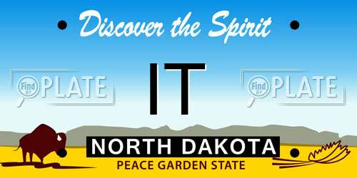IT North Dakota License Plate