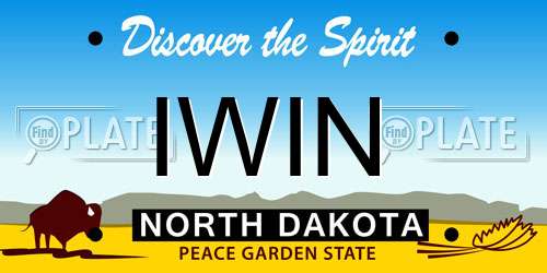 IWIN North Dakota License Plate