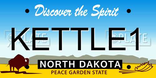 KETTLE1 North Dakota License Plate