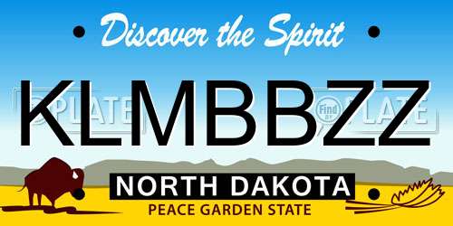 KLMBBZZ North Dakota License Plate