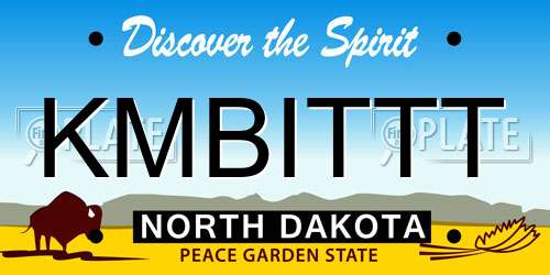 KMBITTT North Dakota License Plate
