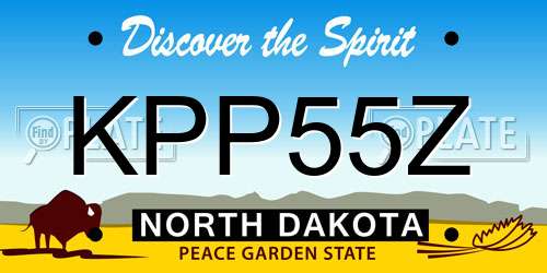 KPP55Z North Dakota License Plate