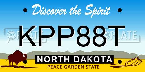 KPP88T North Dakota License Plate