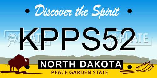 KPPS52 North Dakota License Plate