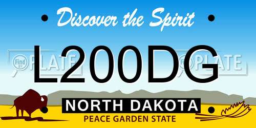 L200DG North Dakota License Plate