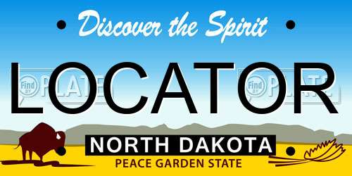 LOCATOR North Dakota License Plate