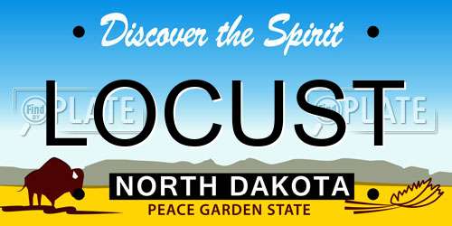 LOCUST North Dakota License Plate
