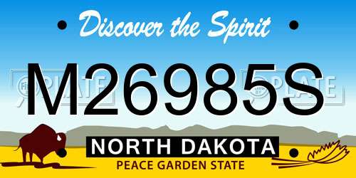 M26985S North Dakota License Plate