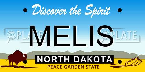 MELIS North Dakota License Plate