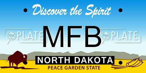 MFB North Dakota License Plate