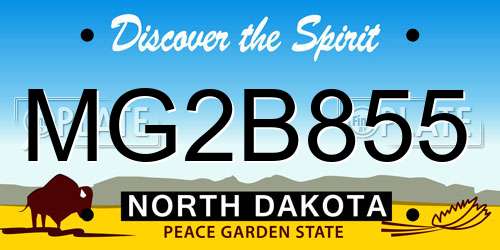 MG2B855 North Dakota License Plate