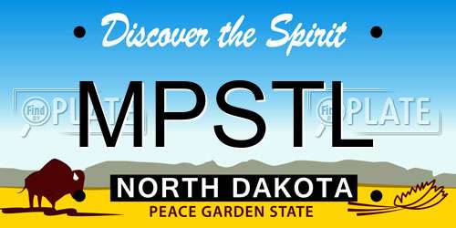 MPSTL North Dakota License Plate