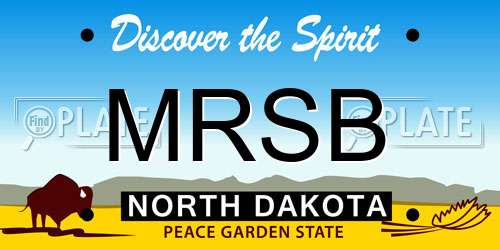 MRSB North Dakota License Plate