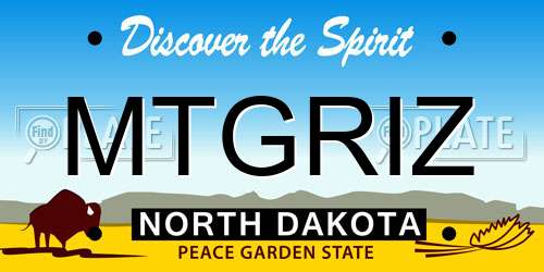 MTGRIZ North Dakota License Plate