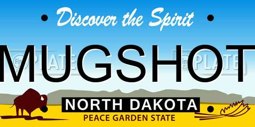 MUGSHOT North Dakota License Plate