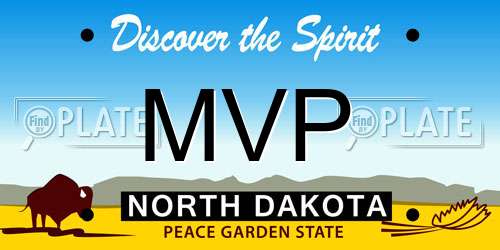 MVP North Dakota License Plate