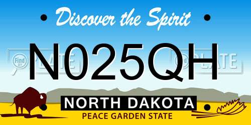 N025QH North Dakota License Plate