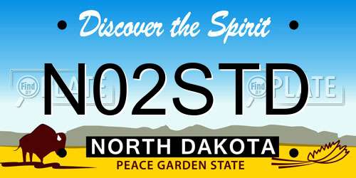 N02STD North Dakota License Plate