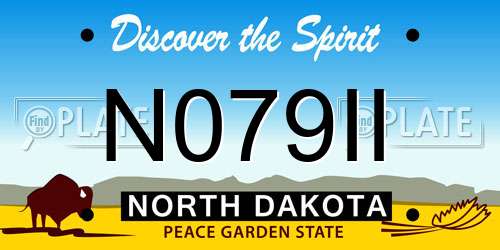N079II North Dakota License Plate