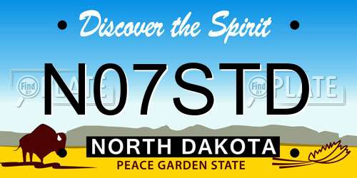 N07STD North Dakota License Plate