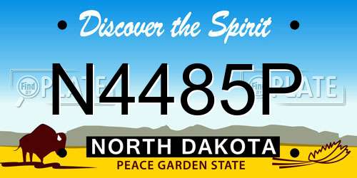 N4485P North Dakota License Plate