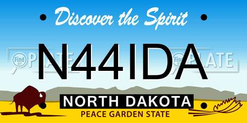 N44IDA North Dakota License Plate