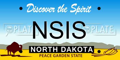 NSIS North Dakota License Plate