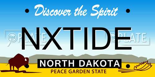 NXTIDE North Dakota License Plate