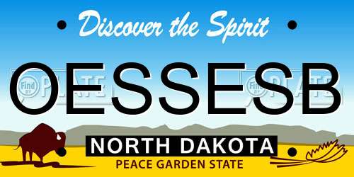 OESSESB North Dakota License Plate