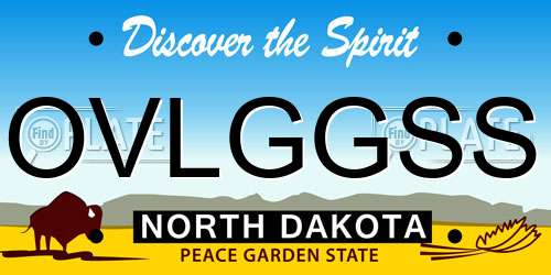 OVLGGSS North Dakota License Plate