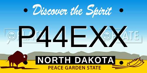 P44EXX North Dakota License Plate