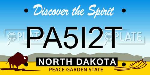 PA5I2T North Dakota License Plate