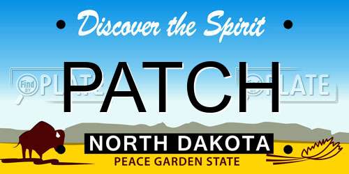 PATCH North Dakota License Plate