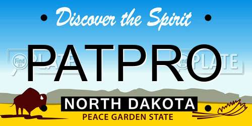 PATPRO North Dakota License Plate