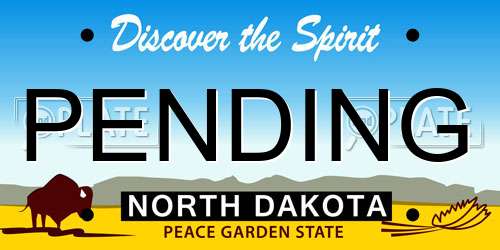 PENDING North Dakota License Plate