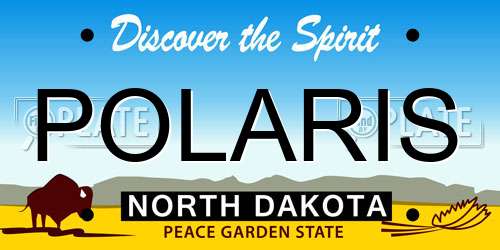 POLARIS North Dakota License Plate