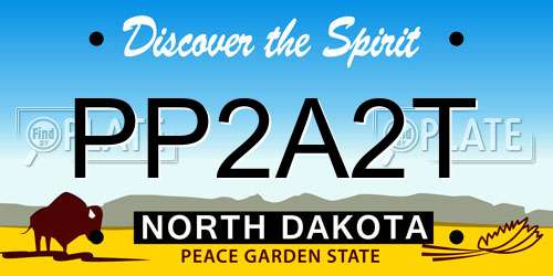 PP2A2T North Dakota License Plate