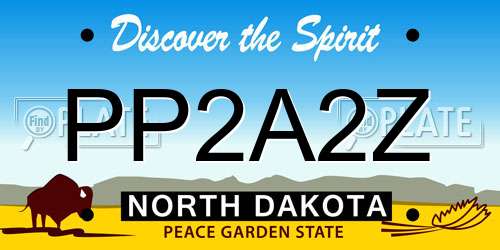 PP2A2Z North Dakota License Plate