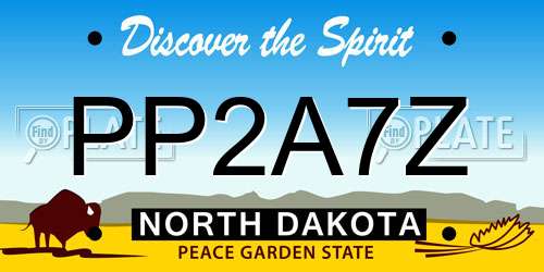 PP2A7Z North Dakota License Plate