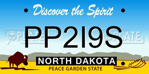 PP2I9S North Dakota License Plate