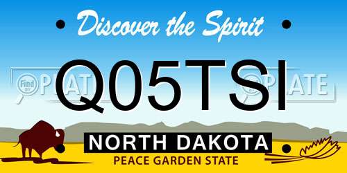 Q05TSI North Dakota License Plate