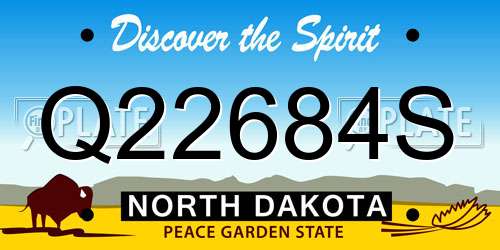 Q22684S North Dakota License Plate