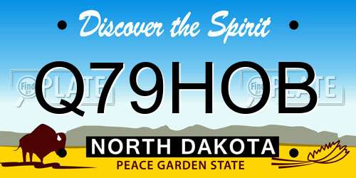 Q79HOB North Dakota License Plate